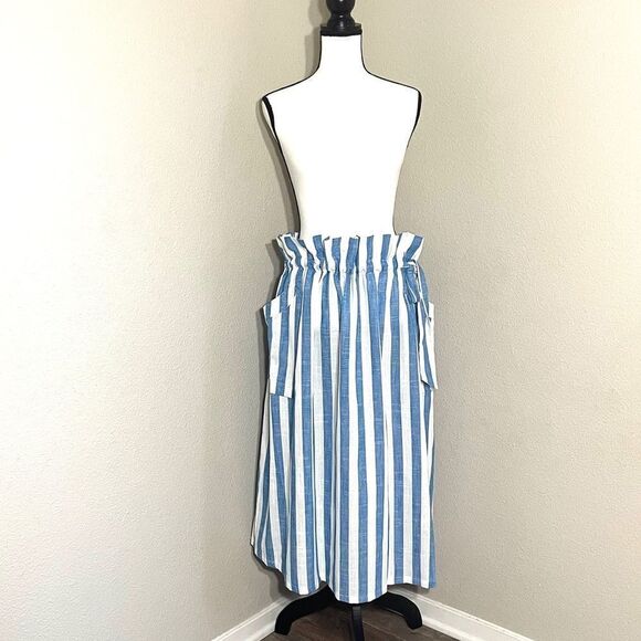 WHY Dress Linen Blend Drawstring Pockets Skirt - Picture 5 of 12